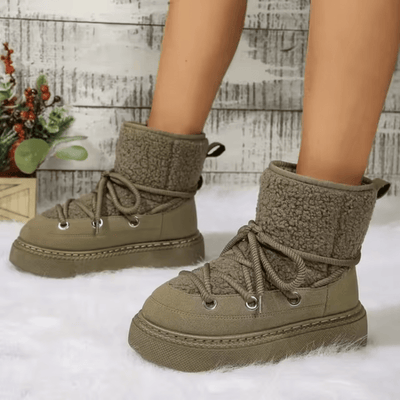 Snomi - Gemütliche Winterschuhe - Olivgrün - 36 - 