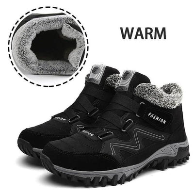 Snovia - Unisex Warme Winterschuhe - Schwarz - 35 - 