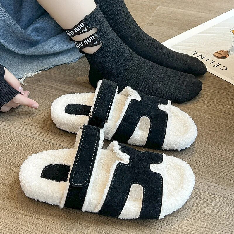 SnuggleFeet 2.0 - Pelz - Sandalen - Grau - 35 - 