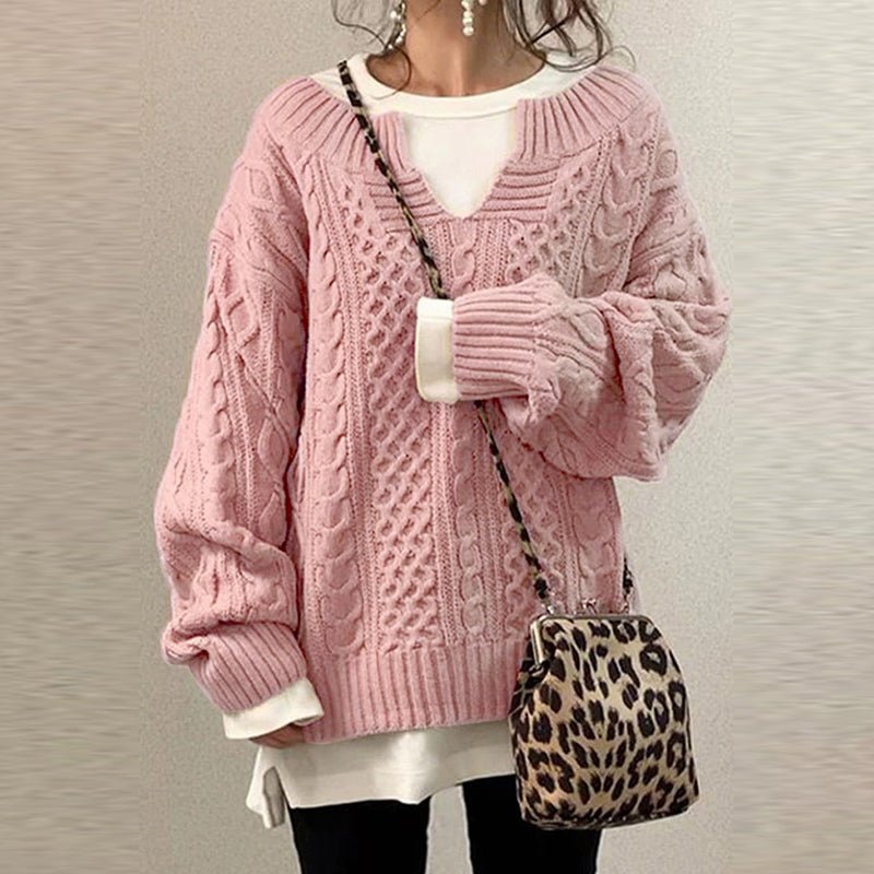 Sofie Winterpullover - Rosa - S - 