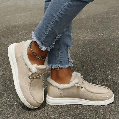 SoleEase - Orthopädische Plüschschuhe - Beige - 36 - 