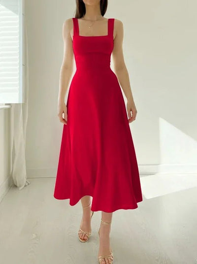 Solene - Figurbetontes sexy Kleid - Rot - 2XS - 