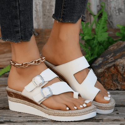 Solene - Orthopädische verstellbare Sandalen - Weiß - 36 - 