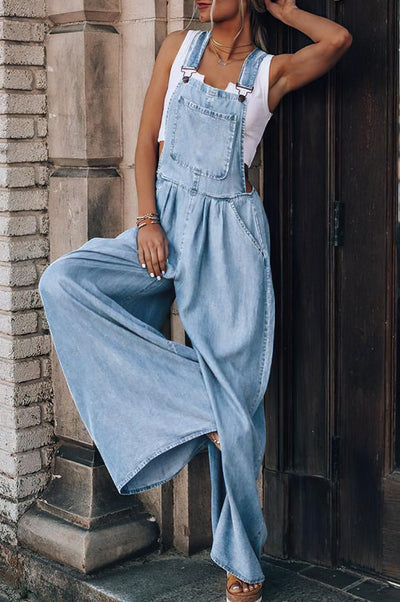 Solenn - Denim Jumpsuit - Blau - S - 