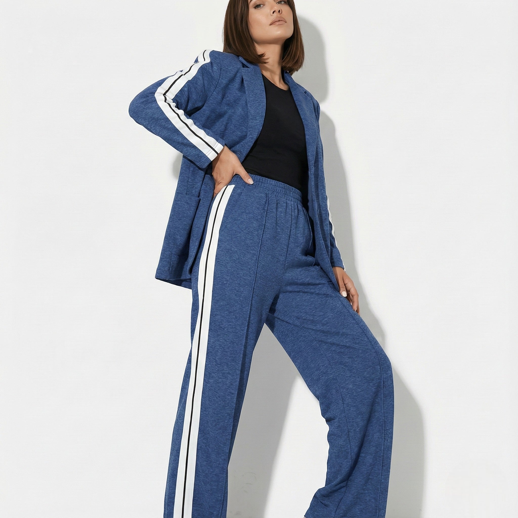 Sophie – Damen Anzug Set mit seitlichem Streifen - Zweiteilige Sets - Temala