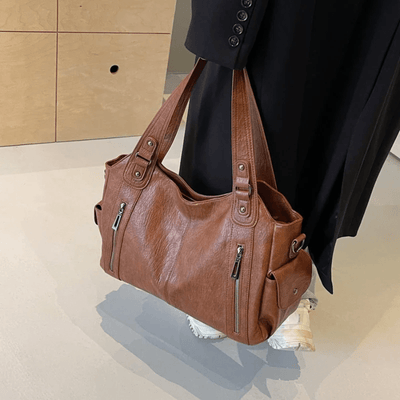 Sophie - Elegante Schultertasche - Hellbraun - 