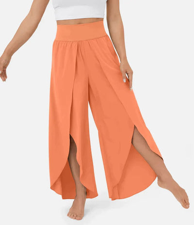 SummerBreeze - Hochtaillierte Palazzo Hose - Orange - XS(32 - 34) - 