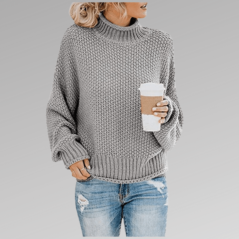 Thelia - Rollkragenpullover - Grau - S - 