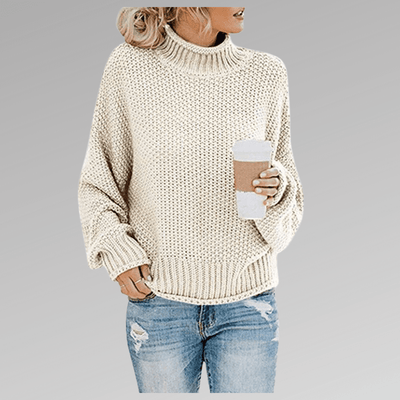 Thelia - Rollkragenpullover - Weiß - S - 