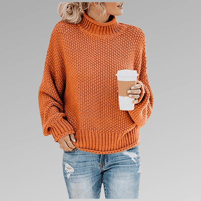 Thelia - Rollkragenpullover - Orange - S - 