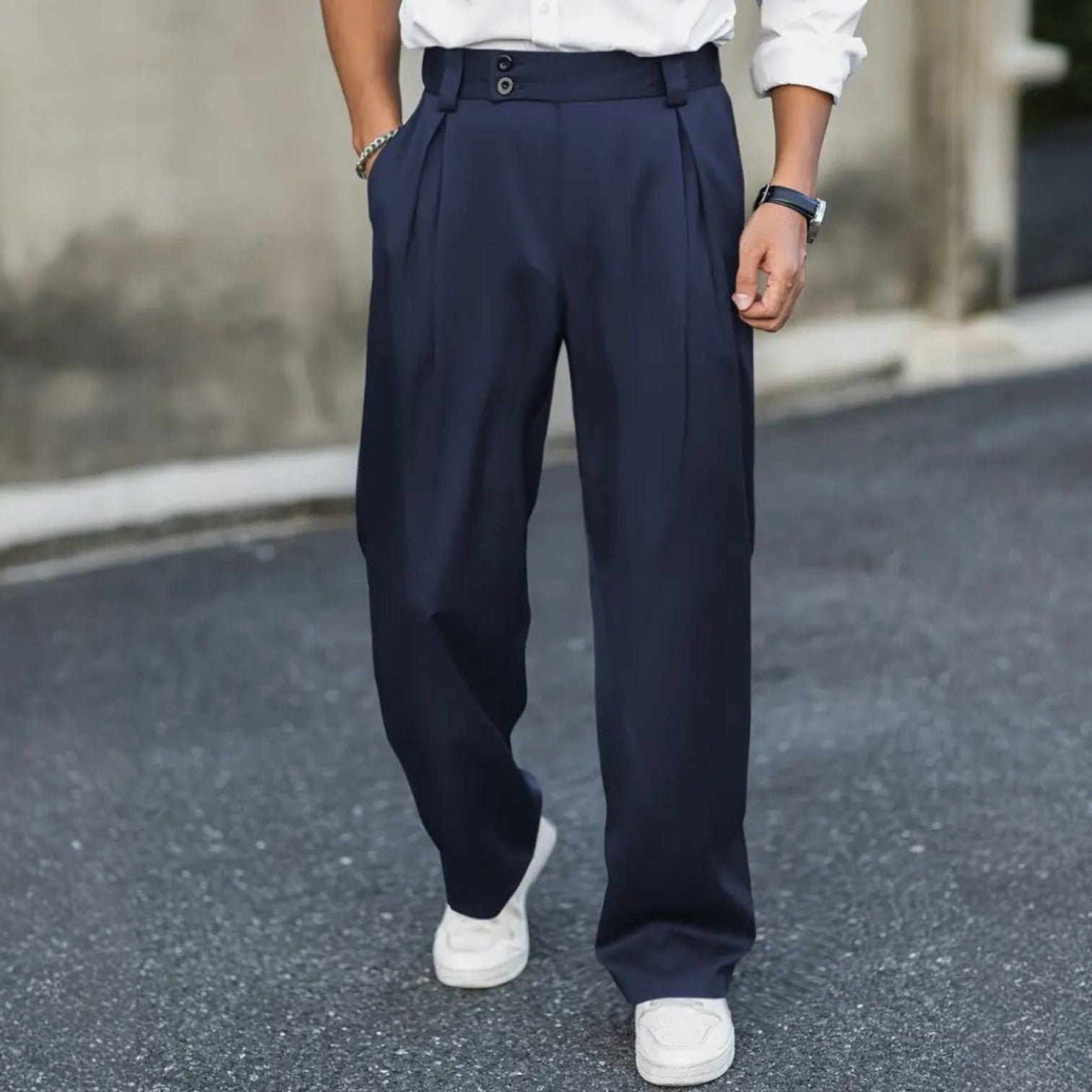 Theo – Weite Hosen mit Falten - Pants - Temala