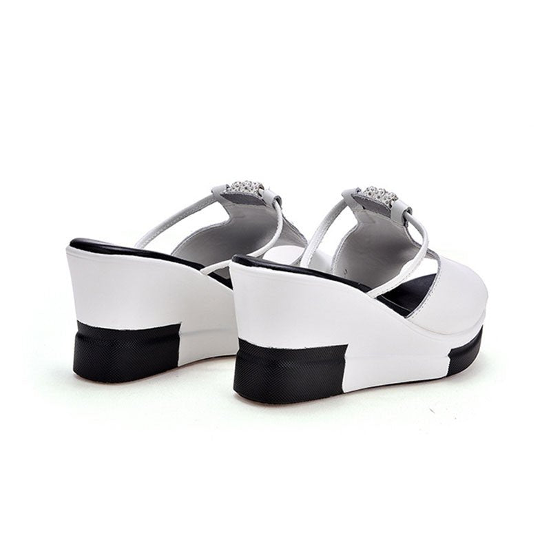 Tricia - Damen Orthopädische Plattform - Sandalen - Weiß - 35 - 