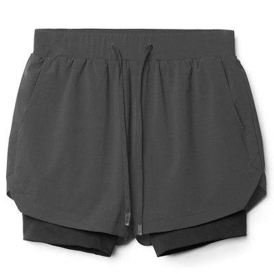 Tyler - Bequeme Fitness Shorts - Grau - S - 