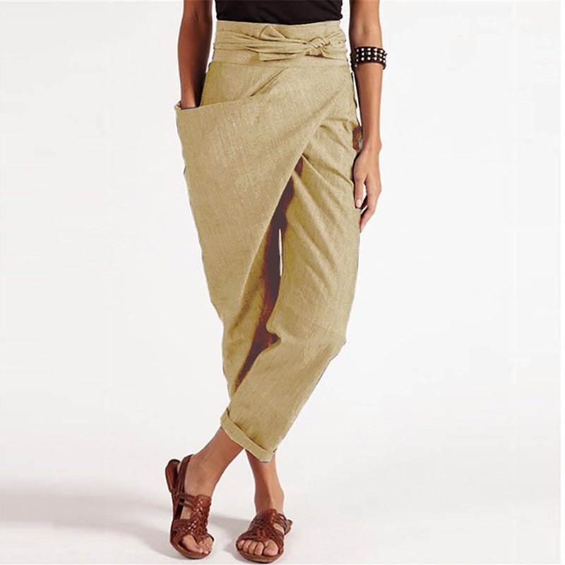 Veda - Damen Lounge Hosen - Khaki - S - 