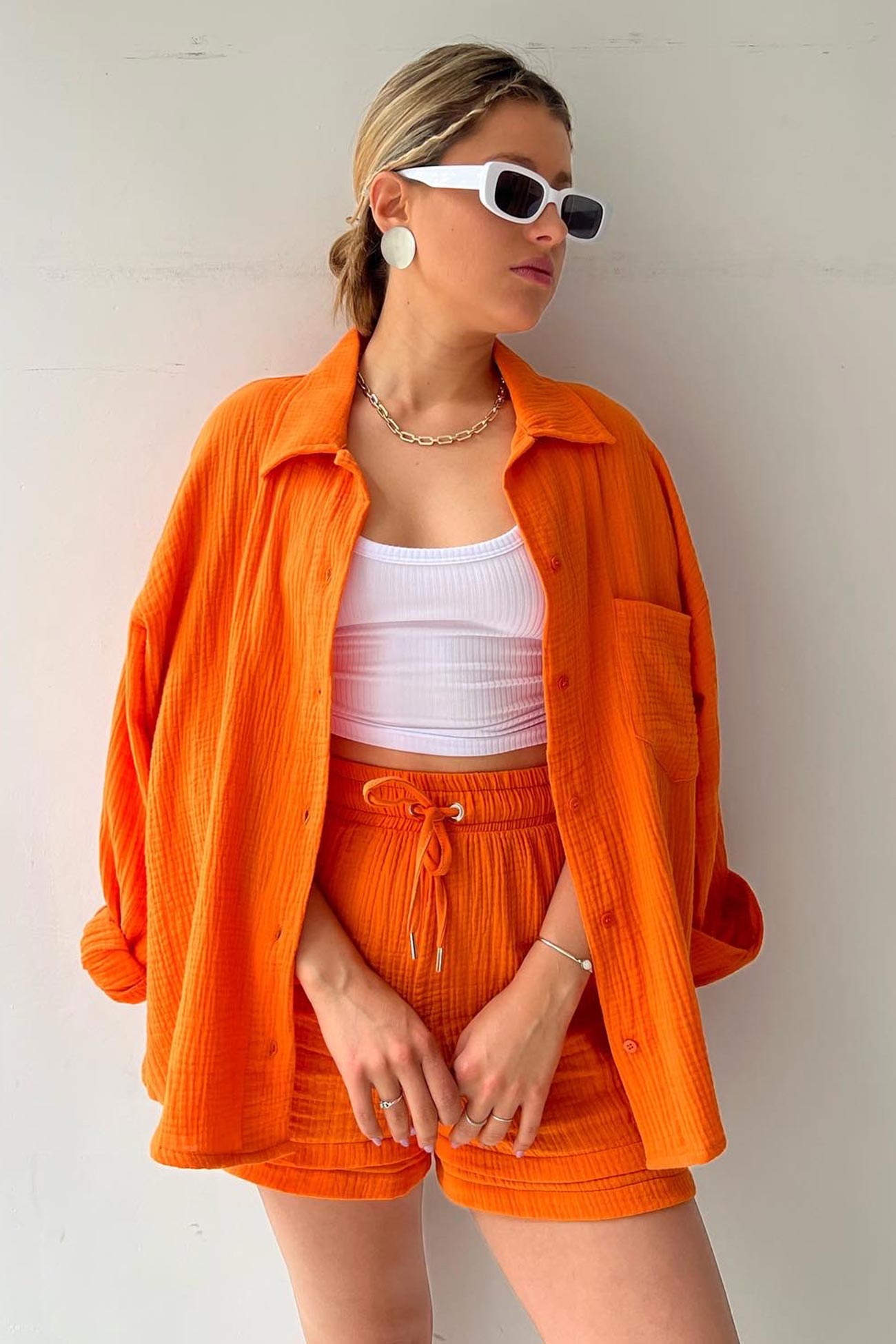 Vellana's Zweiteiliges Set | Strahlend in den Sommer! - Orange - S - 