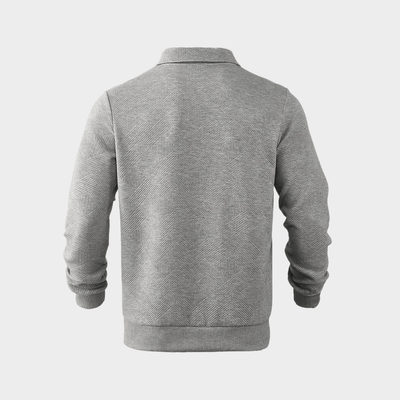 Verner - Premium Pullover mit Viertelreißverschluss - Schwarz - S - 