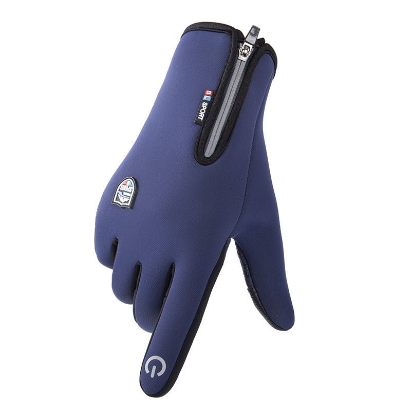 Vexor - Wasserdichte rutschfeste Handschuhe - Marineblau - M - 