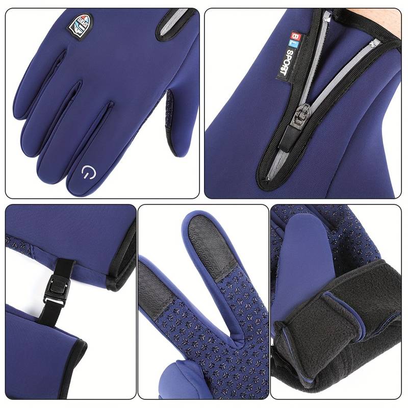 Vexor - Wasserdichte rutschfeste Handschuhe - Schwarz - M - 