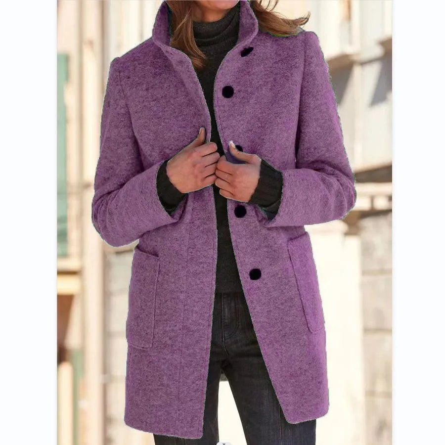 Vintage Coat 2.0 - Wollmantel für Frauen - Hellviolett - S - 