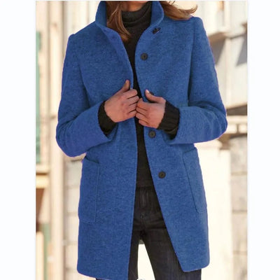 Vintage Coat 2.0 - Wollmantel für Frauen - Himmelblau - S - 