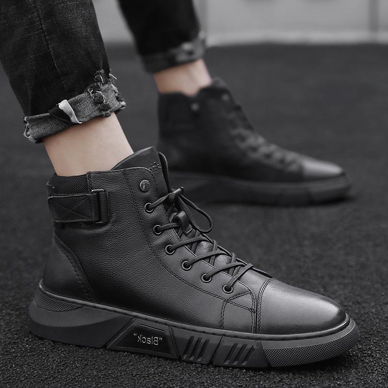 Vinzenxo 2.0 - Robuste schwarze Lederschuhe für Männer - 39 - 