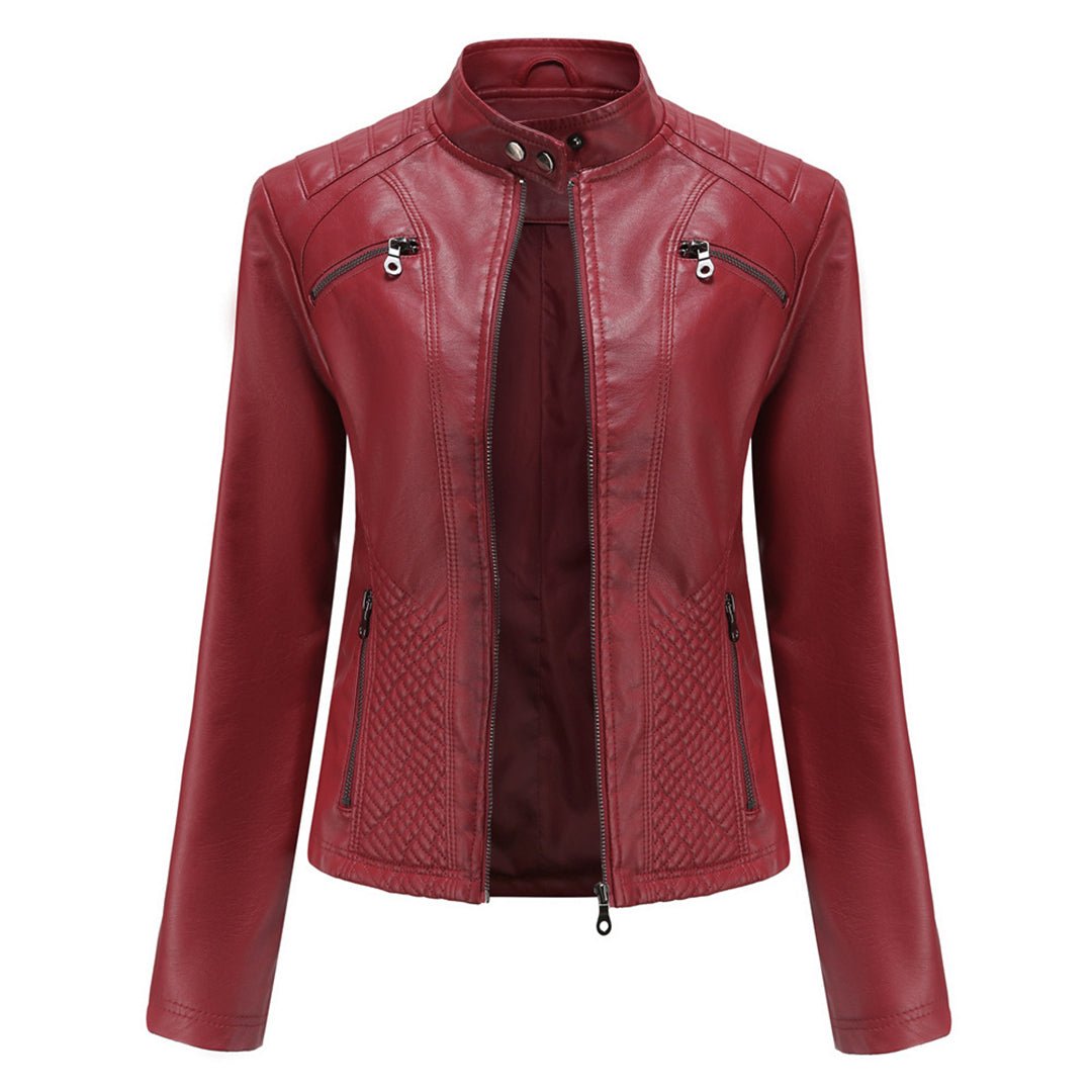 Viviana - Frauen Lederjacke - Rot - XS - 