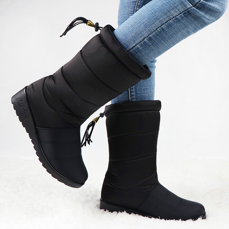 Wasserdichte Stiefeletten 2.0 – Stylische Winterschuhe für Damen - Rot - 35 - 