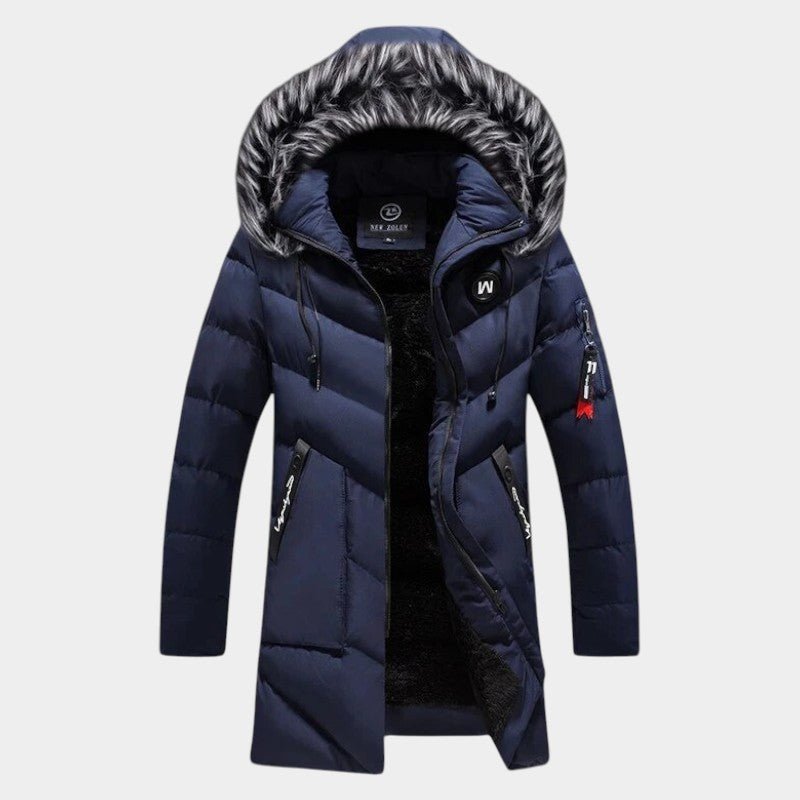 Wolfgang - Warmer Steppmantel mit Kapuze, Winterjacke, wind - & wasserabweisend - Coats - Temala