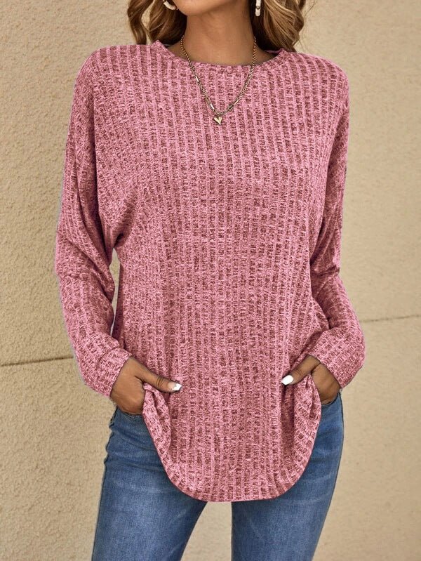 Yanna - Lässiger Langarm - Pullover - Rosa - S - 