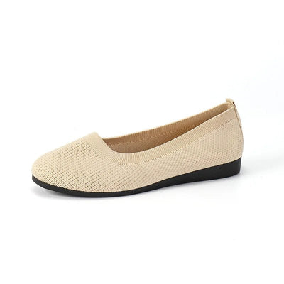 Yula - Gestrickte Ballerina - Flats - Beige - 35 - 